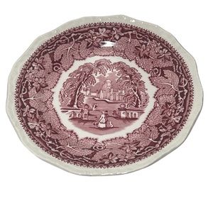 Vintage Furnivals Vista Pink Plate